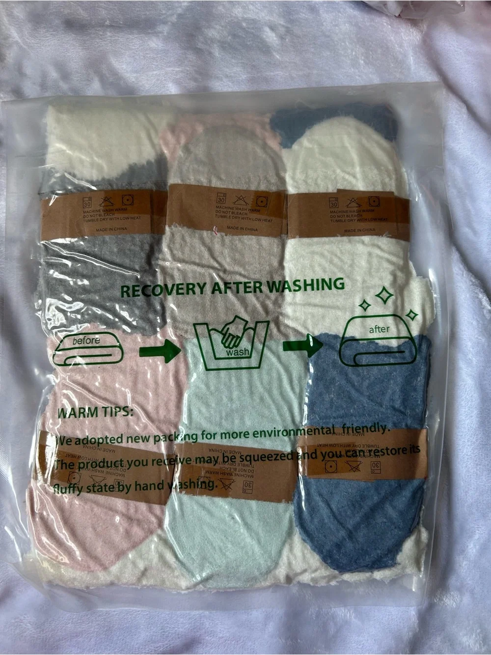 Loritta Women’s Fuzzy Socks Soft Cozy Multicolor Warm Crew Socks New 6 pack